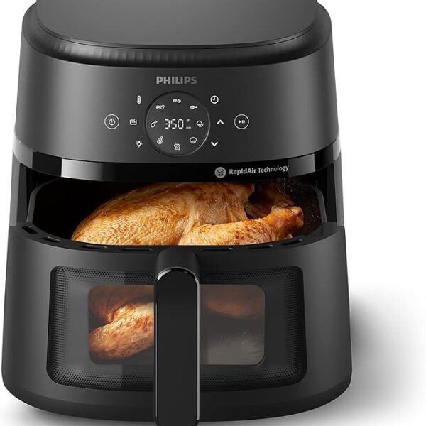 Philips Air Fryer 2000 Series ฟังก์ชัน 13-in-1 ความจุ 6.6 ควอร์ต ดีไซน์กะทัดรัดพร้อมหน้าต่างปรุงอาหาร
